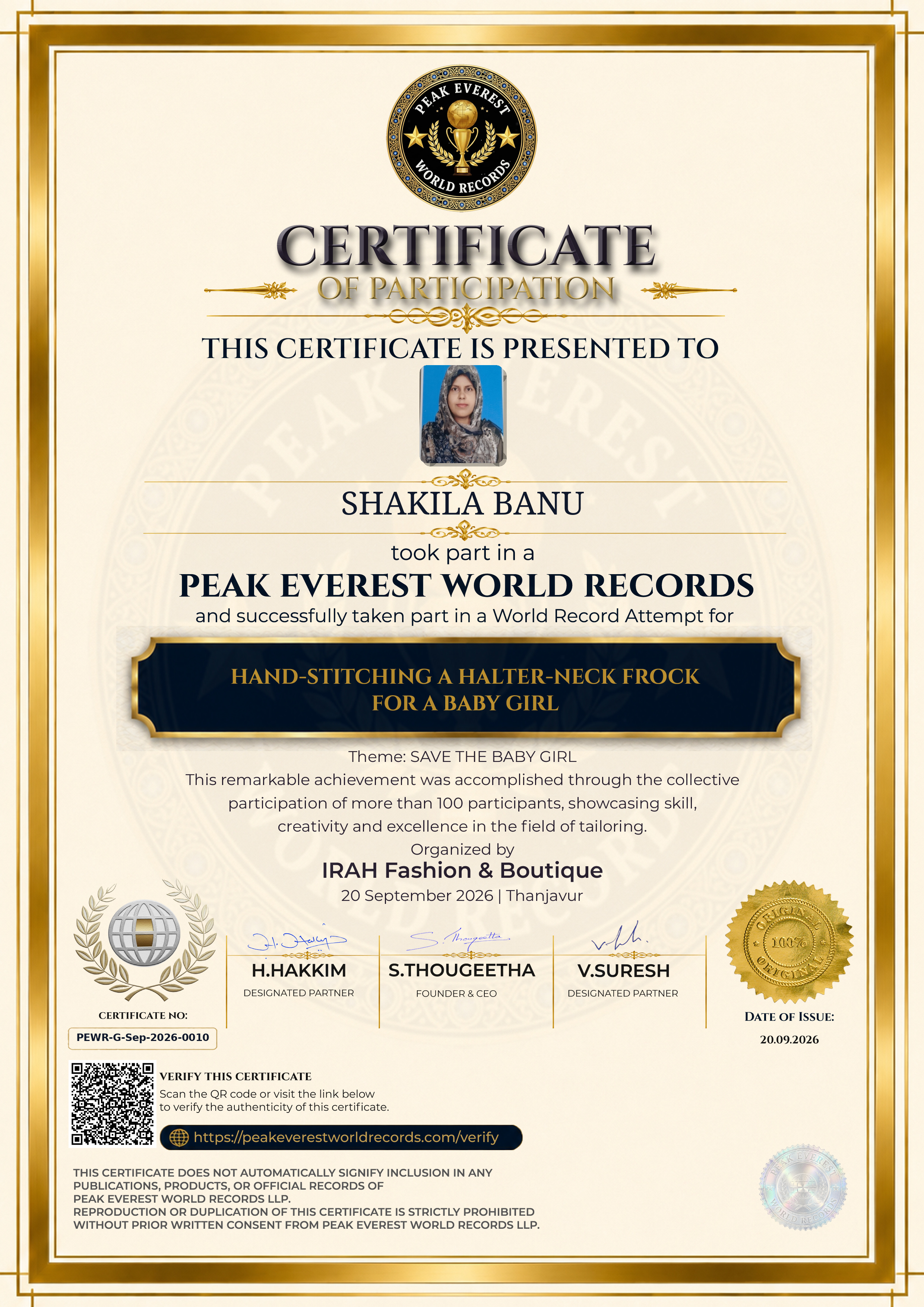 Certificate